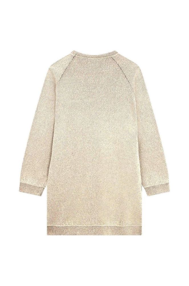 Дитяча бавовняна сукня Michael Kors колір золотий mini oversize (2701807) фото 3