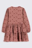 Дитяча бавовняна сукня Coccodrillo колір коричневий mini розкльошена