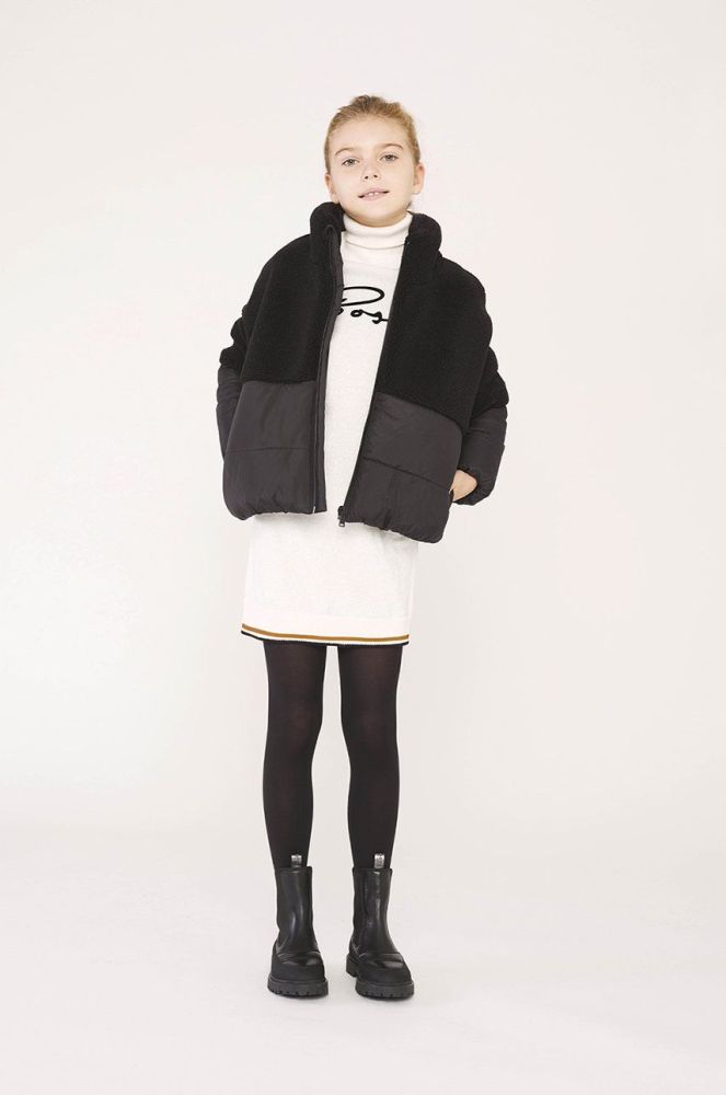 Дитяча сукня BOSS колір білий mini oversize