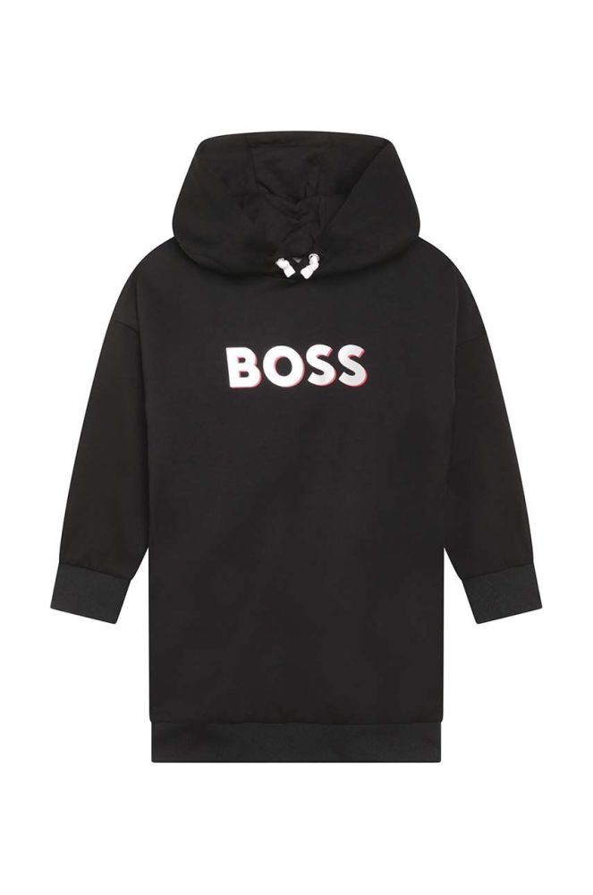 Дитяча сукня BOSS колір чорний mini oversize (2619269)