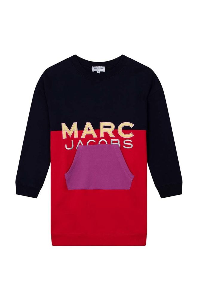 Дитяча бавовняна сукня Marc Jacobs колір червоний mini oversize (2614132)