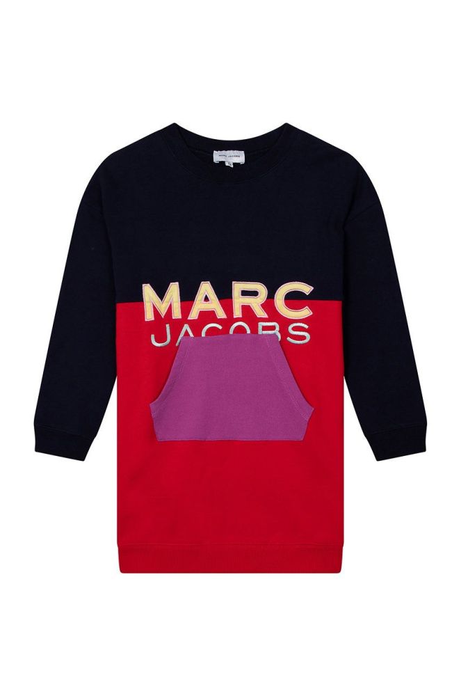 Дитяча бавовняна сукня Marc Jacobs колір червоний mini oversize (2614137)