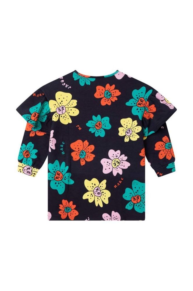Дитяча бавовняна сукня Marc Jacobs колір синій mini пряма (2614145) фото 3