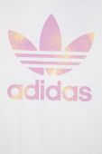 Дитяча сукня adidas Originals колір білий mini пряма