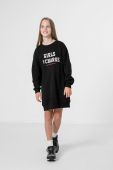 Дитяча сукня 4F колір чорний mini пряма