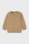Дитячий светр з домішкою вовни Mayoral колір коричневий