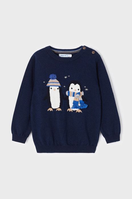 Дитячий светр Mayoral колір синій легкий (2541954)