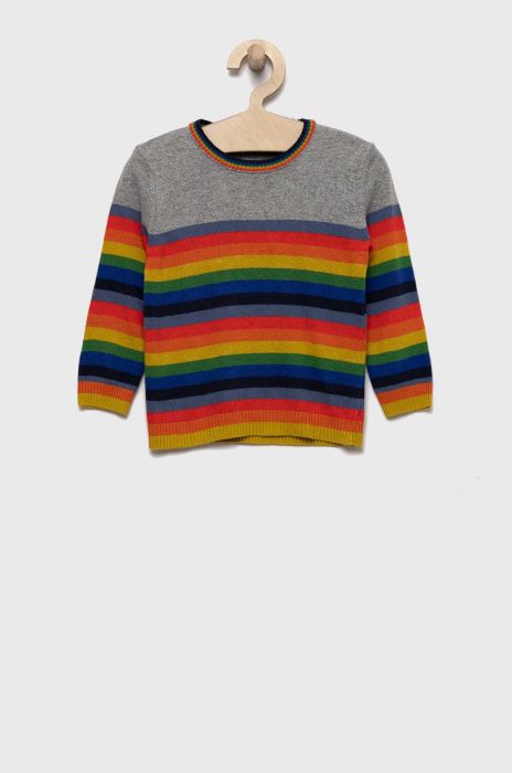 Дитячий светр з домішкою вовни United Colors of Benetton легкий колір барвистий (2630578)