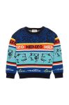 Дитячий светр Kenzo Kids легкий колір барвистий (2701912)
