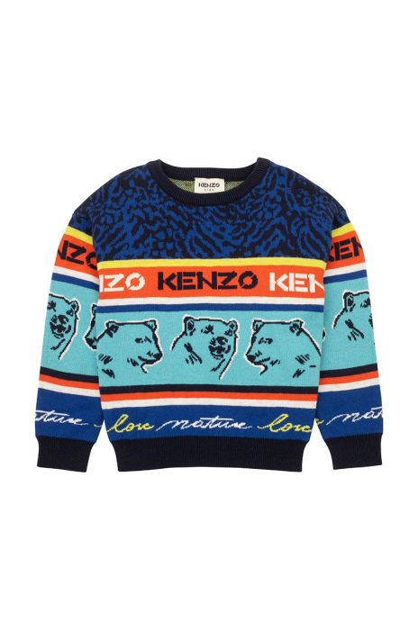 Дитячий светр Kenzo Kids легкий колір барвистий (2701912)
