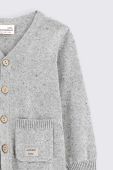 Кардиган для немовлят Coccodrillo колір сірий легкий