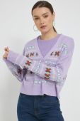 Джемпер Noisy May жіночий колір фіолетовий легкий
