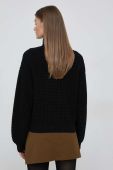 Светр Selected Femme жіночий колір чорний теплий гольф
