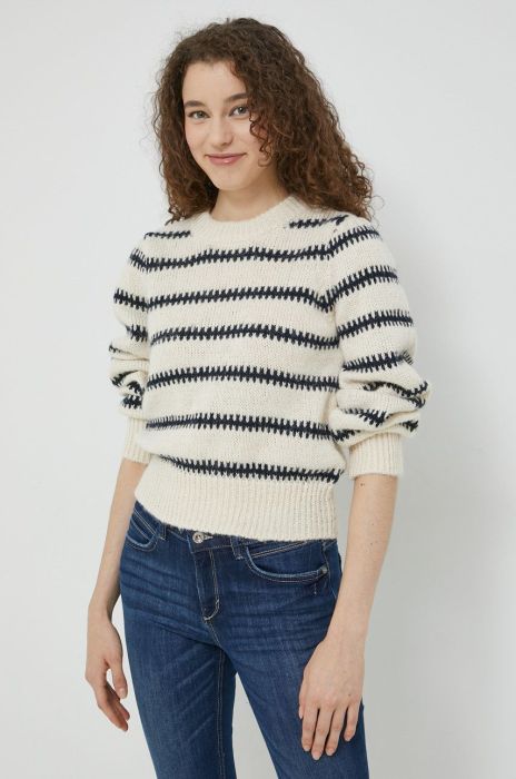 Светр Pieces жіночий колір бежевий