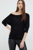 Светр Guess жіночий колір чорний легкий (2485175)