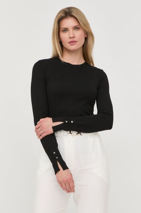 Светр Guess жіночий колір чорний легкий (2436537)