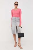 Светр Guess жіночий колір рожевий легкий (3376378)