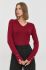 Светр Guess жіночий колір бордовий легкий (2440364)