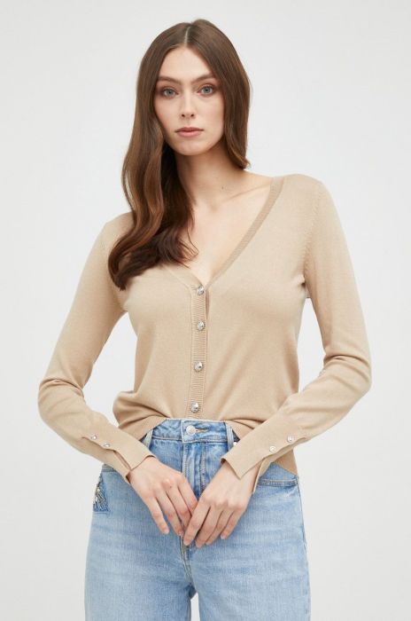 Джемпер Guess жіночий колір коричневий легкий (2436584)