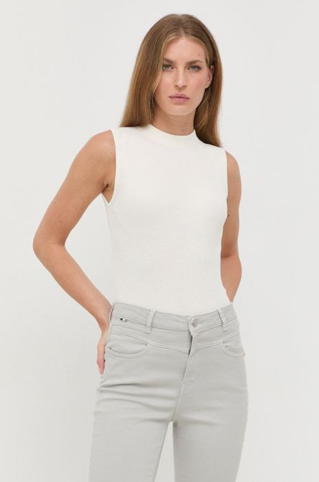 Светр BOSS жіночий колір бежевий легкий гольф