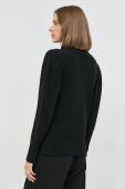 Вовняний светр Twinset жіночий колір чорний легкий гольф