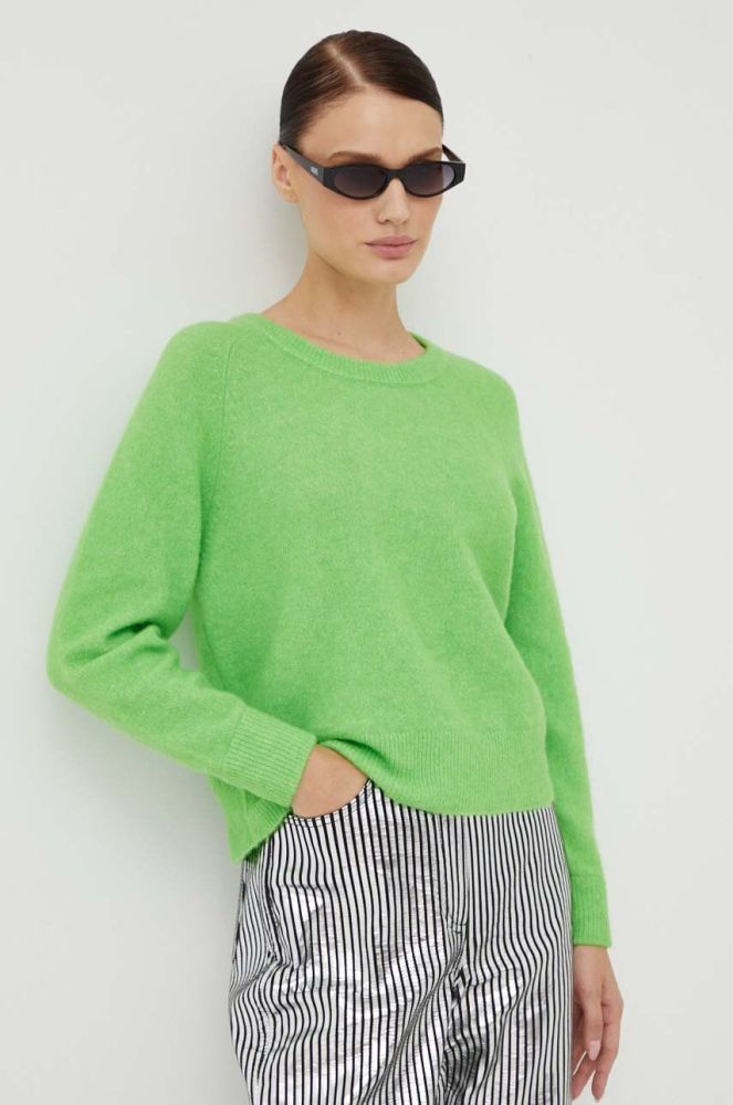 Вовняний светр Samsoe Samsoe жіночий колір зелений легкий (3378855)