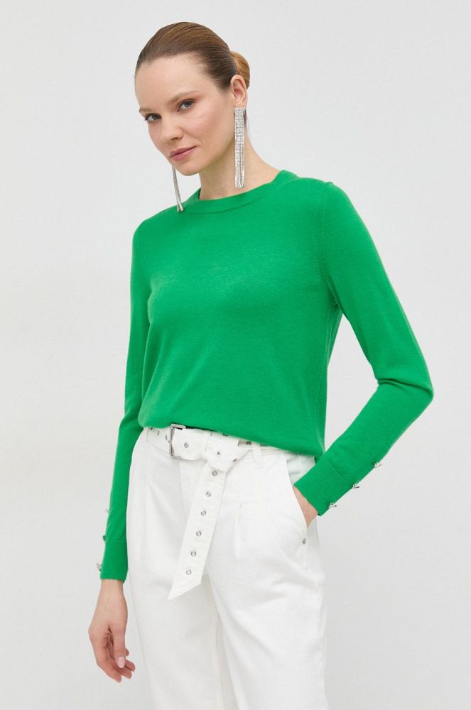 Вовняний светр MICHAEL Michael Kors жіночий колір зелений легкий (2959530)