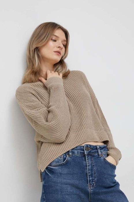 Светр Vero Moda жіночий колір бежевий легкий (2841103)