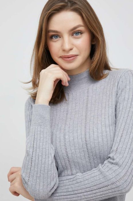 Светр Pepe Jeans Baloon жіночий колір сірий легкий півгольф