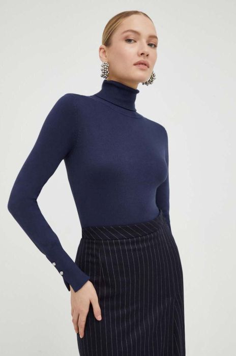 Светр Guess жіночий колір синій легкий гольф