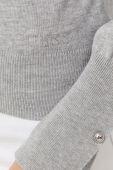 Светр Guess жіночий колір сірий легкий гольф