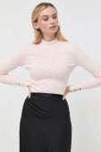Светр Guess жіночий колір рожевий легкий півгольф (3499766)