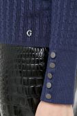 Светр Guess жіночий колір синій легкий півгольф