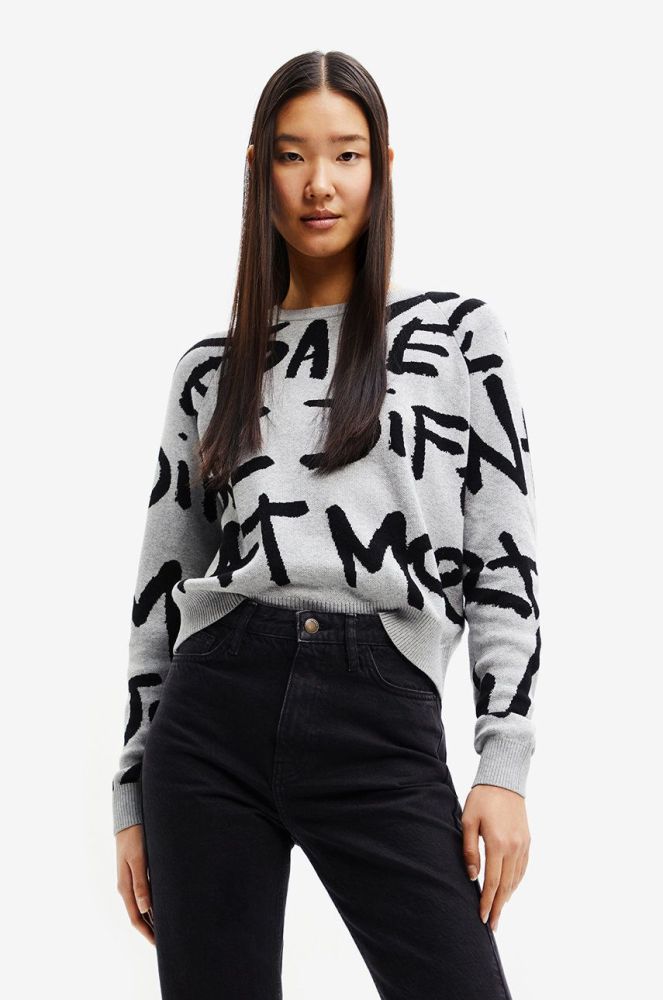 Бавовняний светер Desigual жіночий легкий колір барвистий