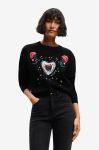 Светр Desigual жіночий колір чорний легкий (2689443)