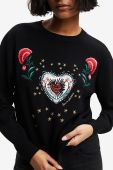 Светр Desigual жіночий колір чорний легкий (2689443)