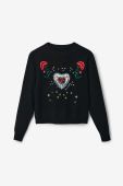 Светр Desigual жіночий колір чорний легкий (2689443)