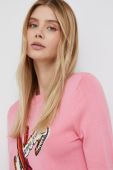 Светр Desigual жіночий колір рожевий легкий