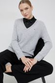 Вовняний светр Tommy Hilfiger жіночий колір сірий легкий (2783116)