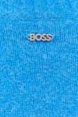 Светр з домішкою вовни BOSS жіночий колір блакитний
