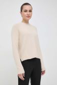 Светр з домішкою вовни BOSS жіночий колір бежевий (3650199)