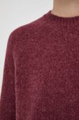 Светр з домішкою вовни BOSS жіночий колір бордовий