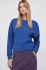 Бавовняна кофта United Colors of Benetton жіноча колір синій однотонна