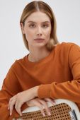 Бавовняна кофта United Colors of Benetton жіноча колір помаранчевий однотонна (2661858)