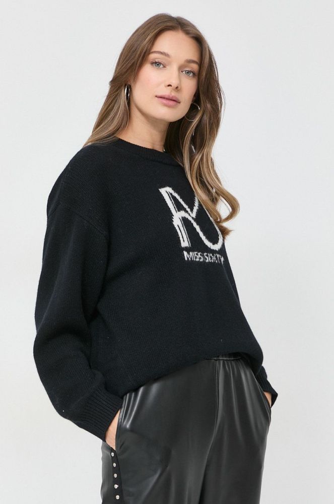 Вовняний светр Miss Sixty жіночий колір чорний легкий (2824398)