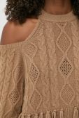 Вовняний светр Pinko жіночий колір бежевий теплий (2685539)