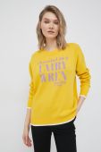 Светр з домішкою вовни United Colors of Benetton X Pantone жіночий колір жовтий