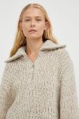 Вовняний светр Marc O'Polo жіночий колір бежевий теплий