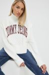 Светр Tommy Jeans жіночий колір білий легкий (2572430)