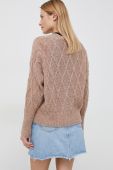 Кардиган з домішкою вовни United Colors of Benetton жіночий колір коричневий легкий